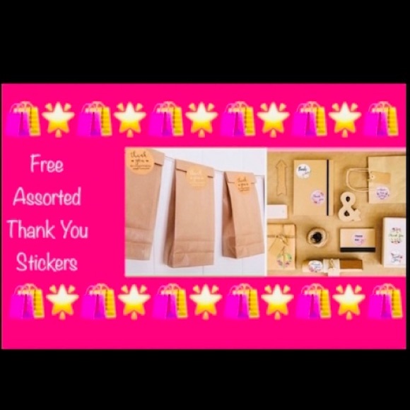 25ct 10x13’ Designer PolyMailers ~BONUS! Free Thank You Stickers 🍑🆕🍑 - Picture 8 of 8